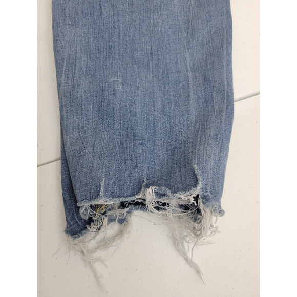 Maurices Blue Denim Skinny Ripped High Rise Distressed Jeans Women's Size 22W - Picture 9 of 12